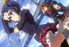 blue eyes school uniforms skirts anime girls chuunibyou demo koi ga shitai 1920x1200 wallpaper Art HD Wallpaper